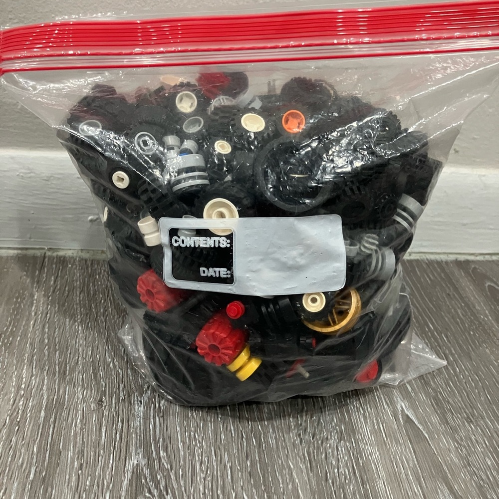 assorted Lego tires/wheels
